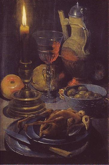 Georg Flegel Abendmahlzeit bei Kerzenschein oil painting image